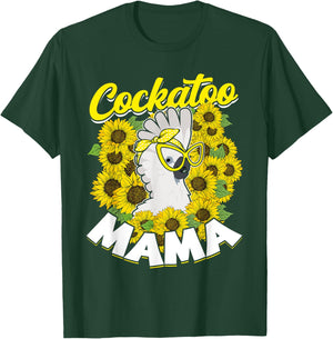 Cockatoo Mama Pet Bird Parrot Mom Umbrella Cockatoo T-Shirt - T-Shirt | Forest