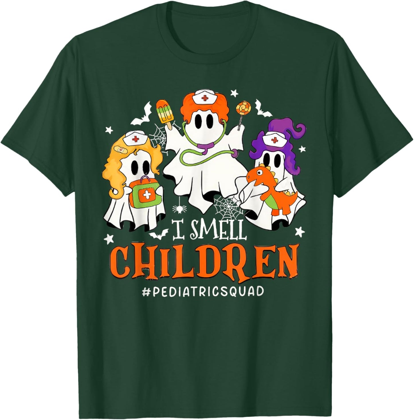 I Smell Children Funny Witch Halloween Pediatrics Nurse T-Shirt - T-Shirt | Forest