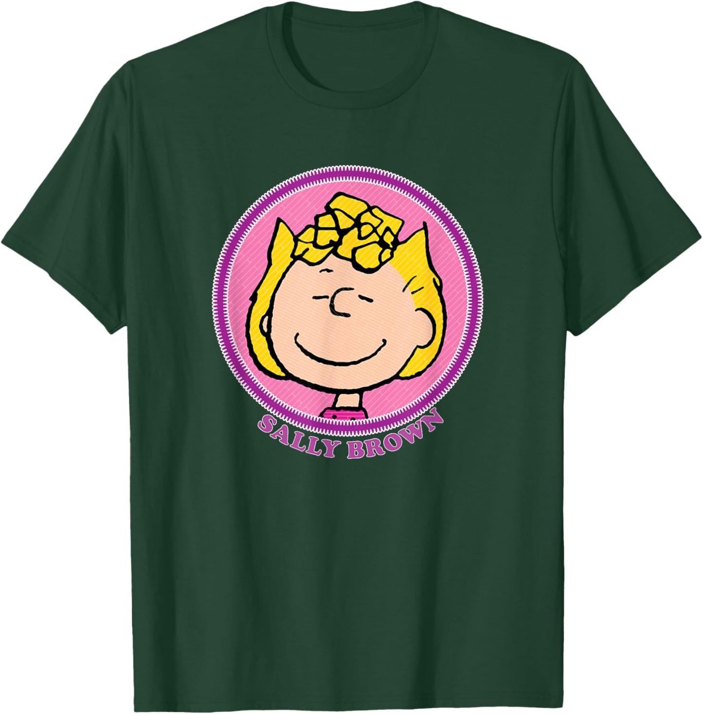 Peanuts Sally Brown Badge T-Shirt - T-Shirt | Forest