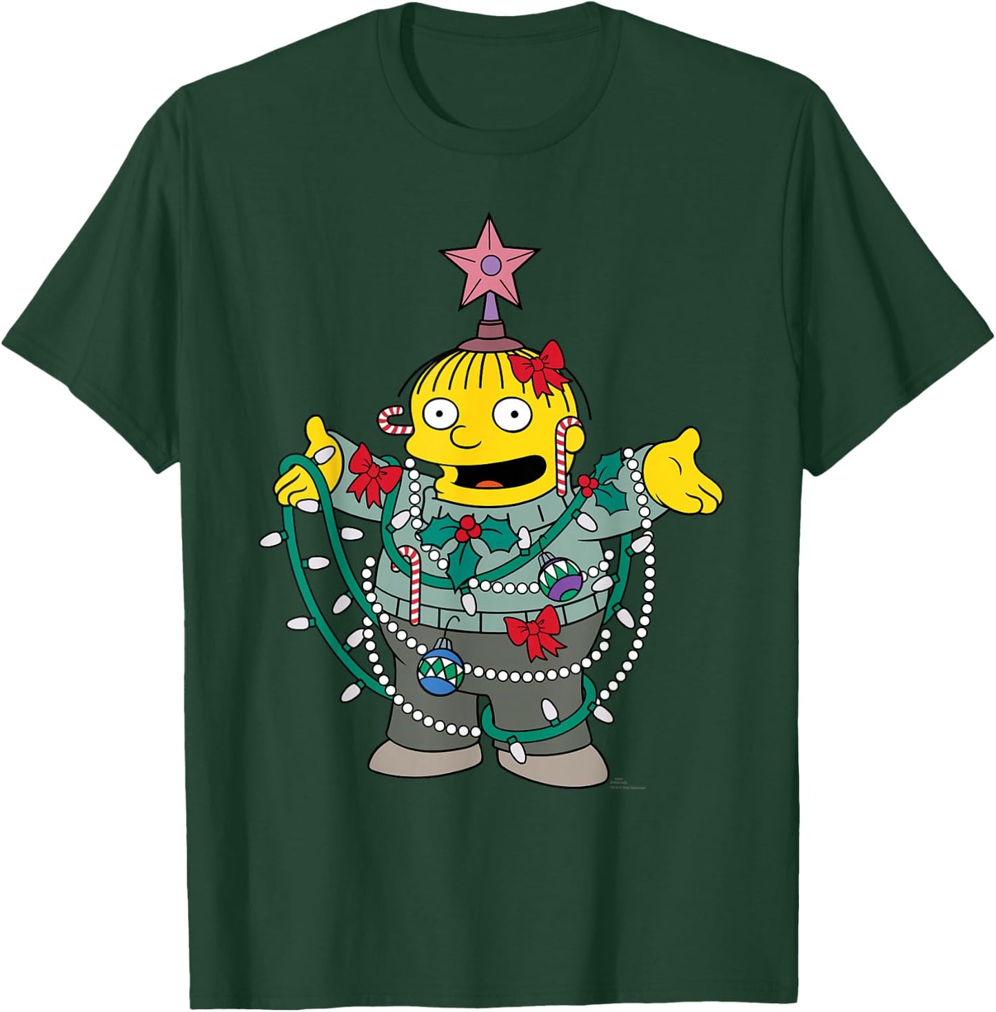 The Simpsons Holiday Ralph Wiggum Christmas Tree T-Shirt - T-Shirt | Forest