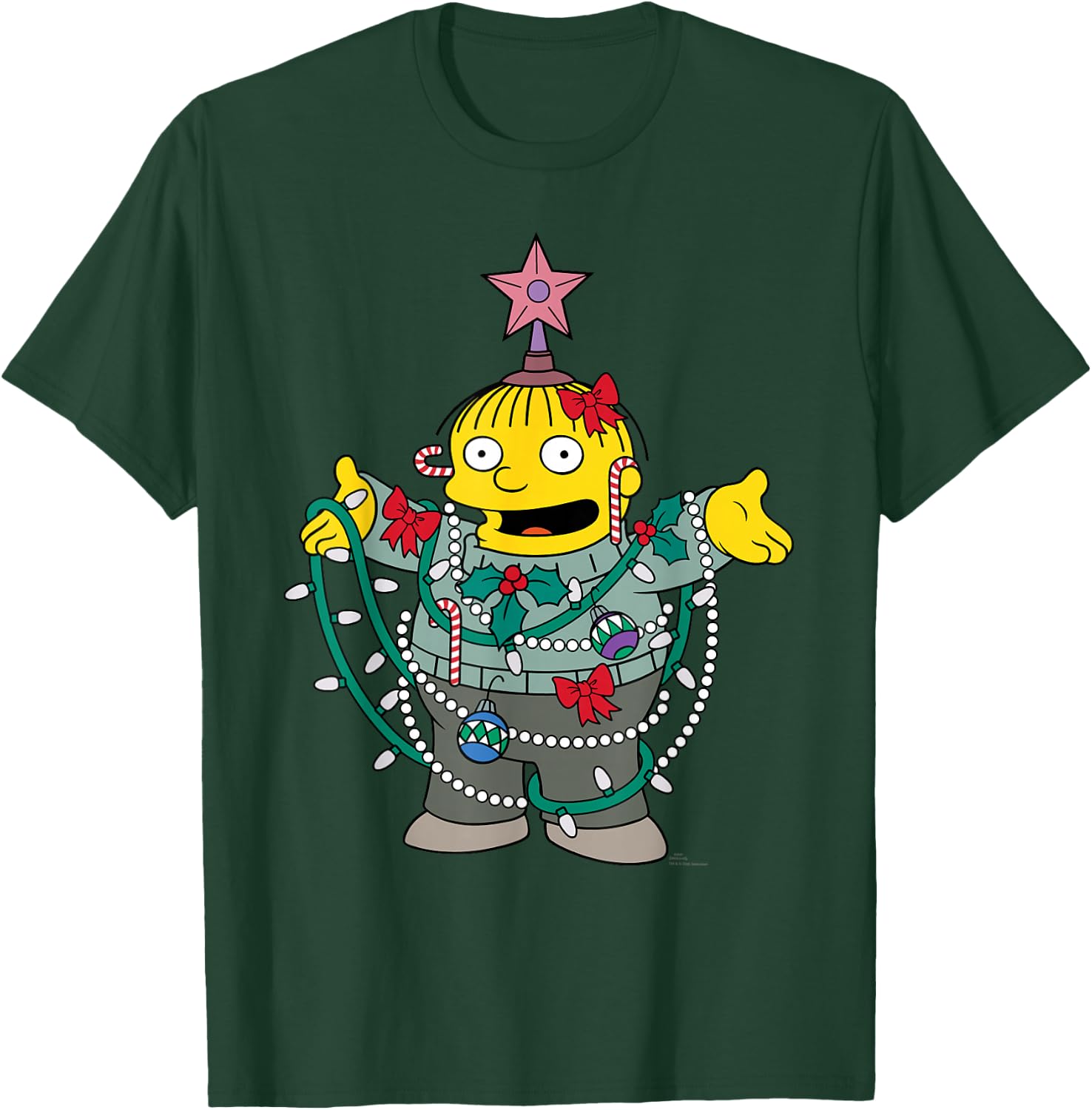 The Simpsons Holiday Ralph Wiggum Christmas Tree T-Shirt - T-Shirt | Forest