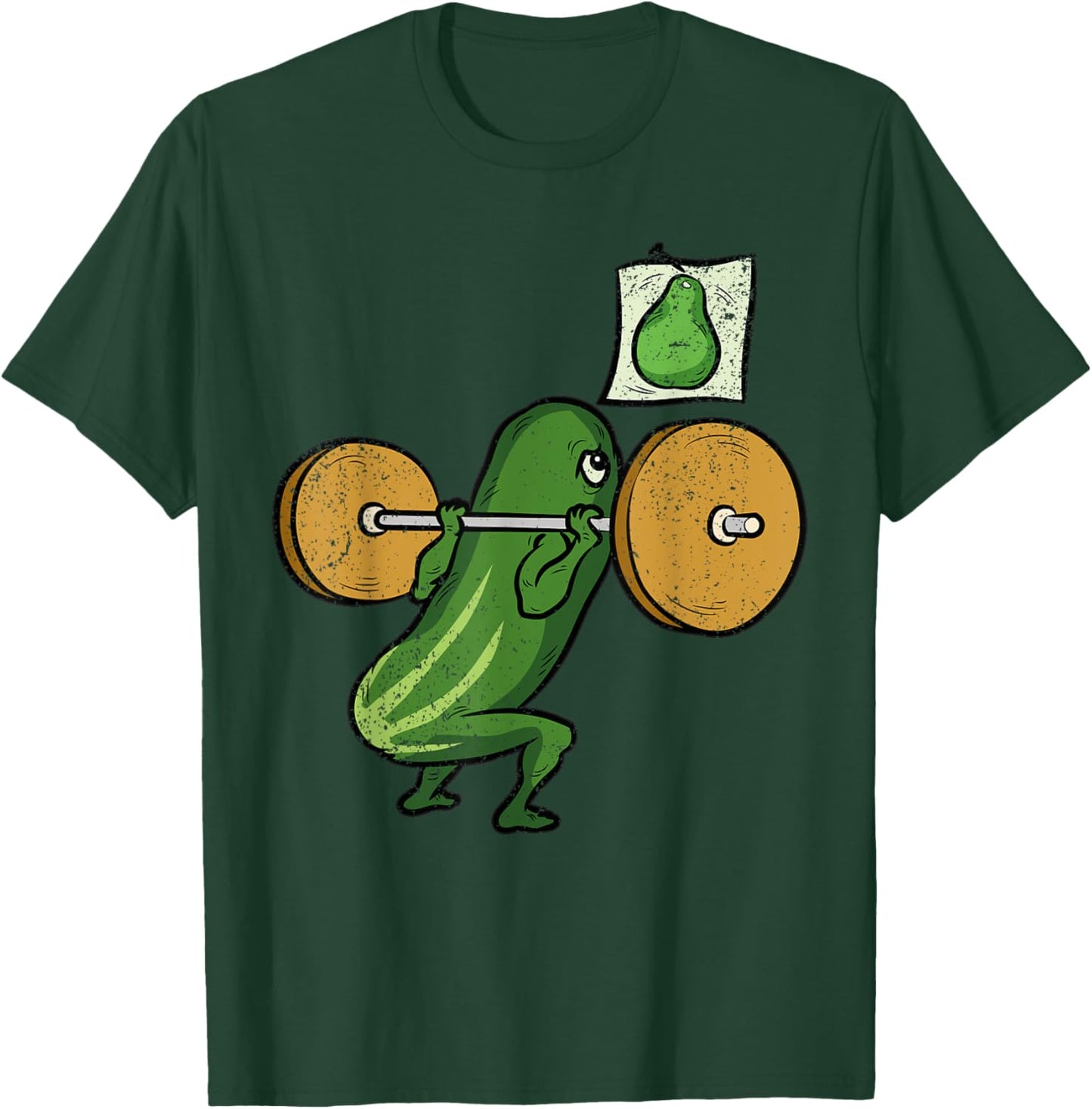 Cucumber Squat Halloween Funny Gym Workout Men Women Kids T-Shirt - T-Shirt | Forest