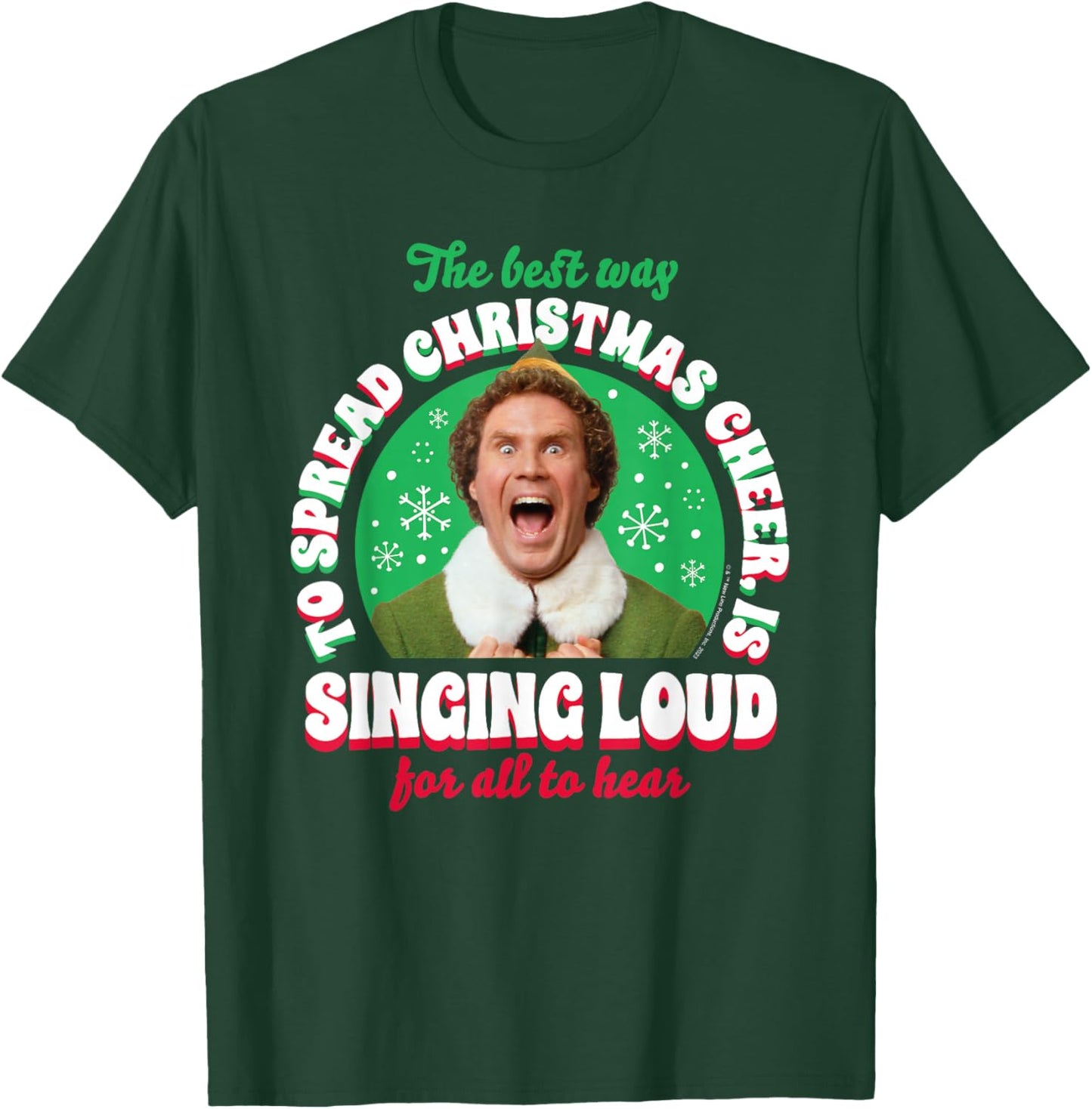 Elf - Singing Loud For All To Hear T-Shirt - T-Shirt | Forest