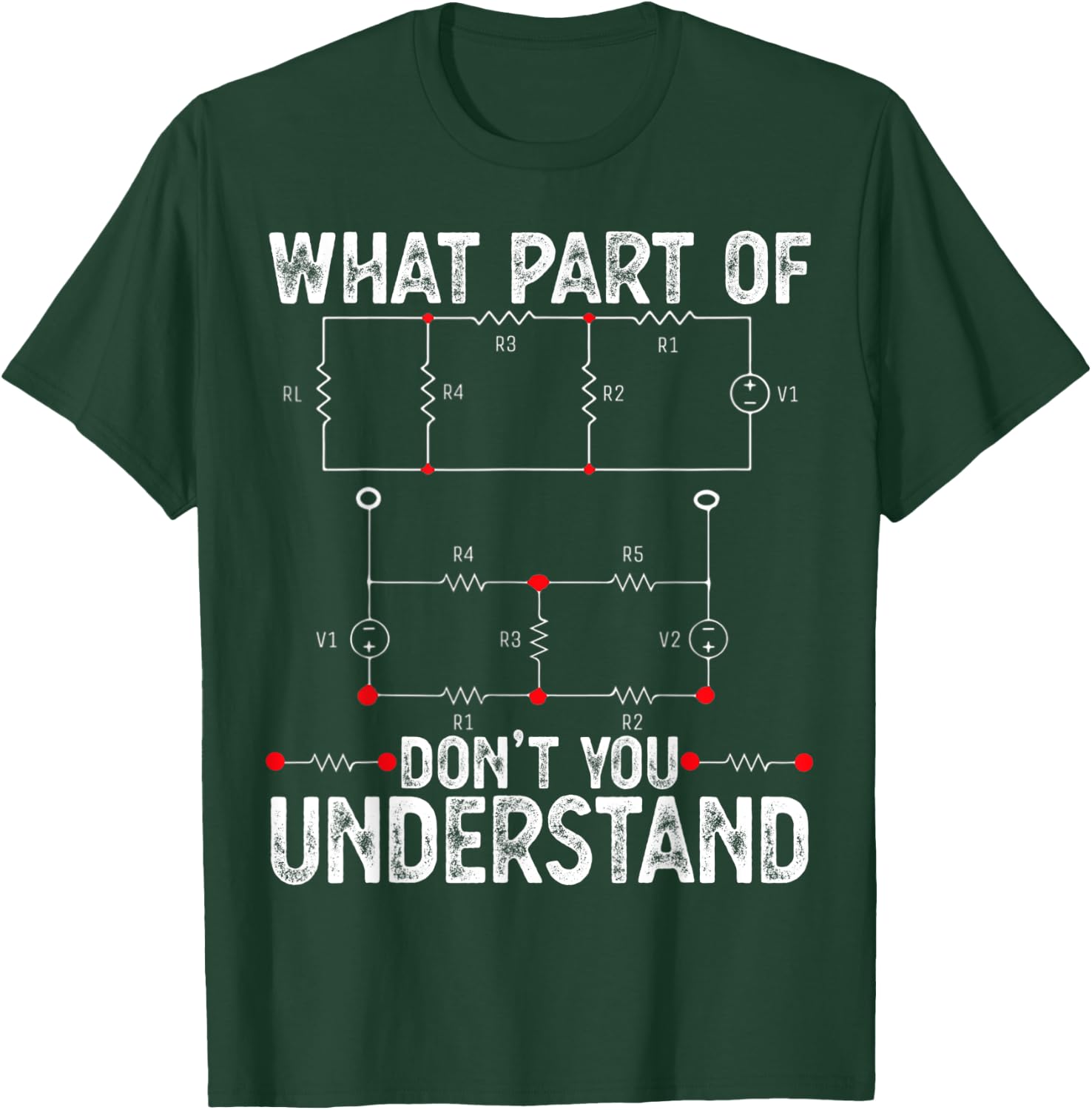 Electrical Engineers Gifts with Circuit Funny Engineering T-Shirt - T-Shirt | Forest