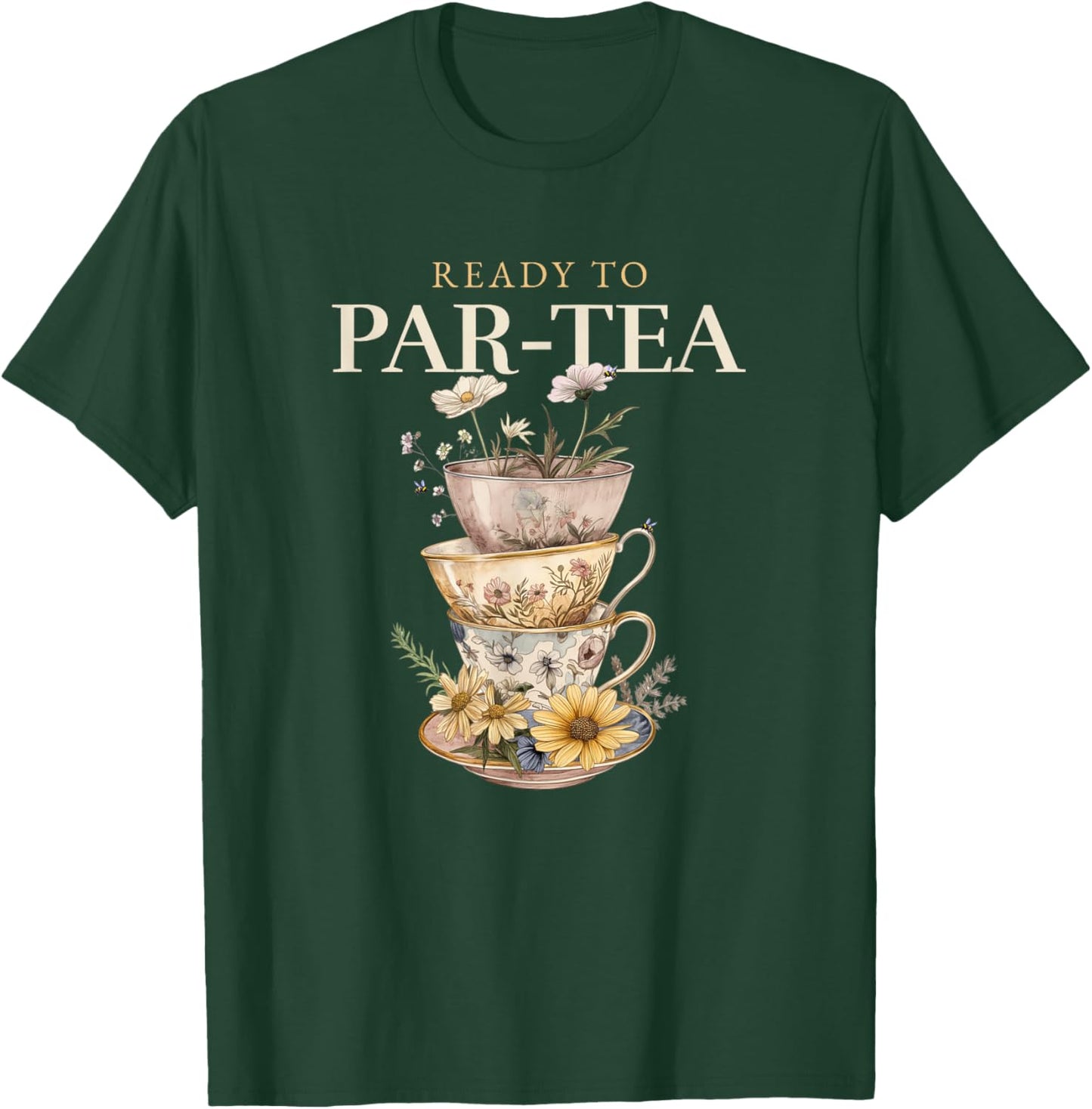 Bad Decisions Make Good Stories -Adults Tea Party Black Small Classic Fit Cotton Blend Short Sleeve T-Shirt - T-Shirt | Forest