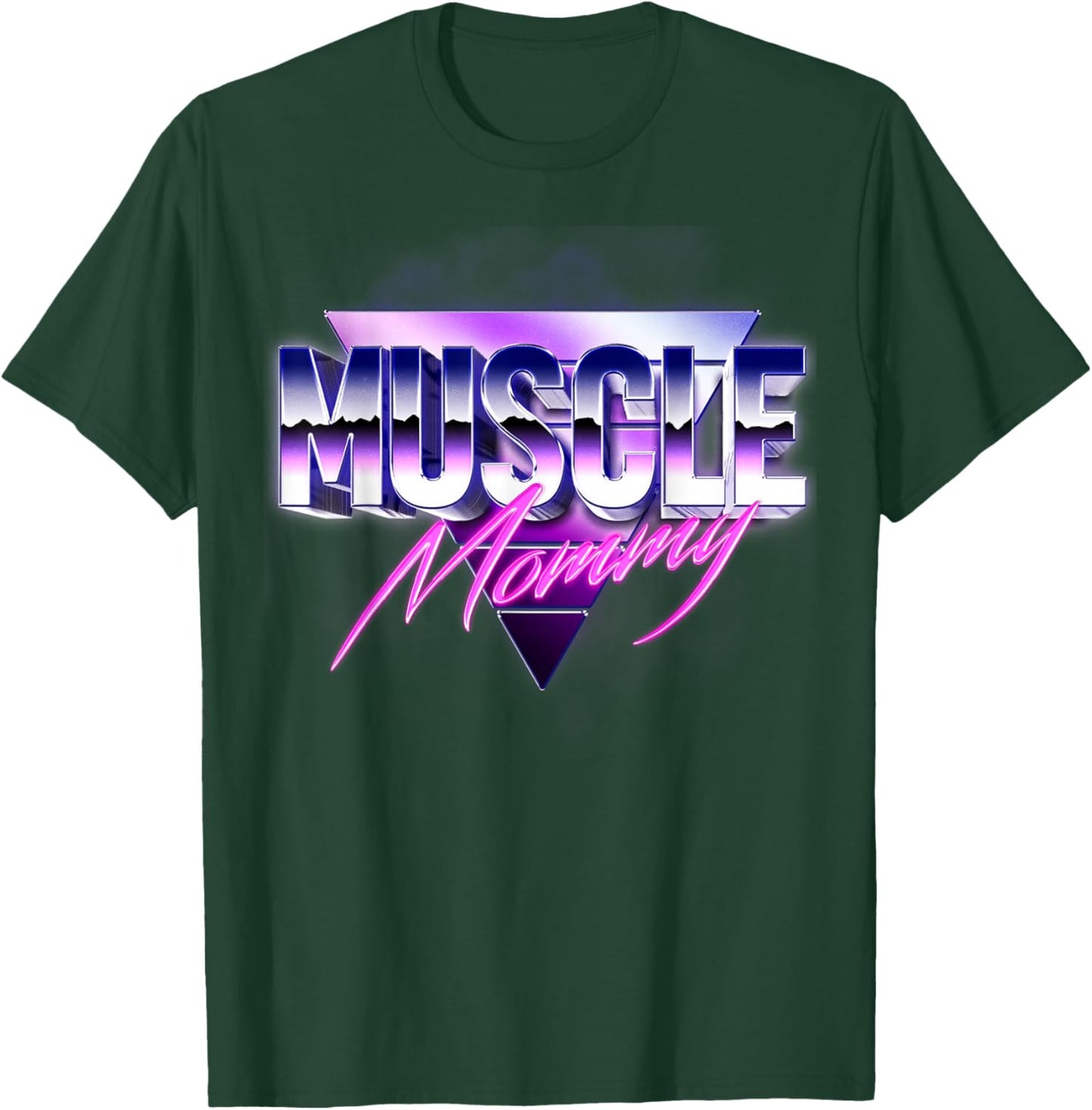 Muscle Mommy - Gym Weightlifting Fitness Bodybuilding T-Shirt - T-Shirt | Forest