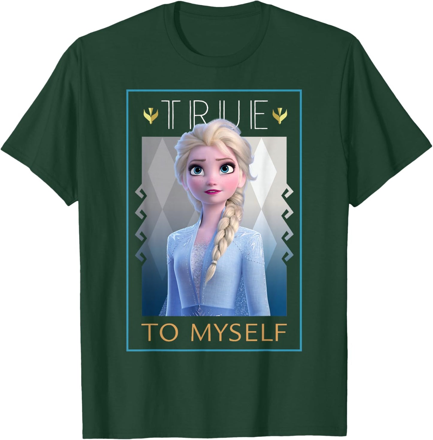 Disney Frozen 2 Elsa True To Myself Poster T-Shirt - T-Shirt | Forest