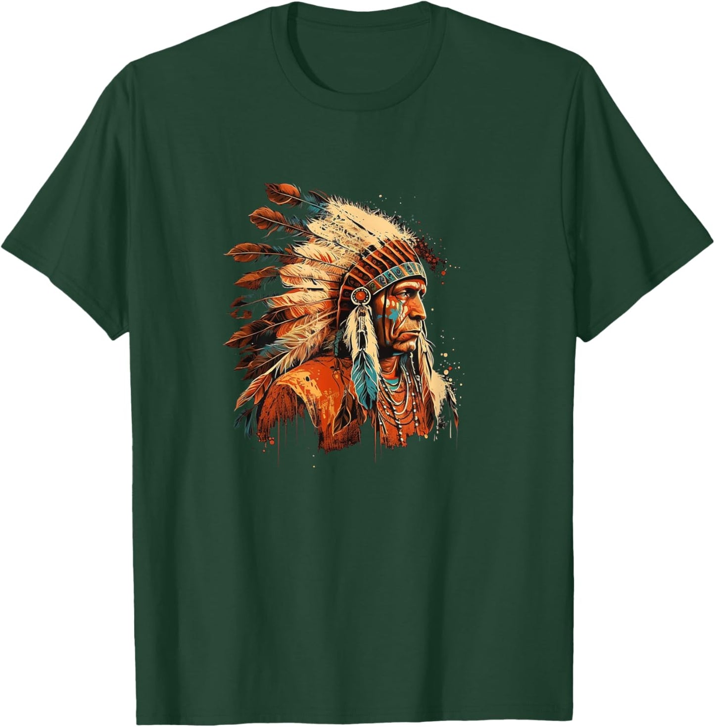 Native American Dreamcatcher Indian Design T-Shirt - T-Shirt | Forest