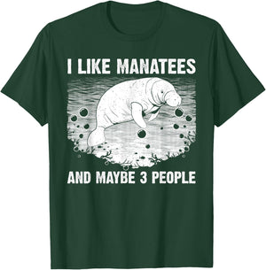 Funny Manatee Design Women Toddlers Manatee Lover T-Shirt - T-Shirt | Forest