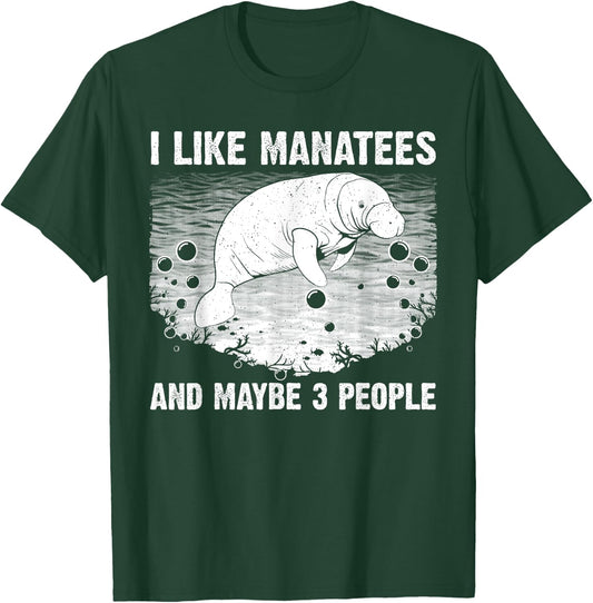 Funny Manatee Design Women Toddlers Manatee Lover T-Shirt - T-Shirt | Forest