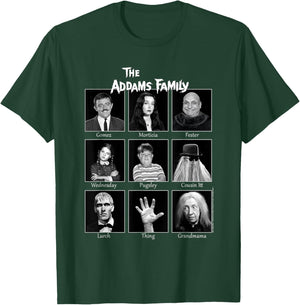 The Addams Family Portraits T-Shirt - T-Shirt | Forest