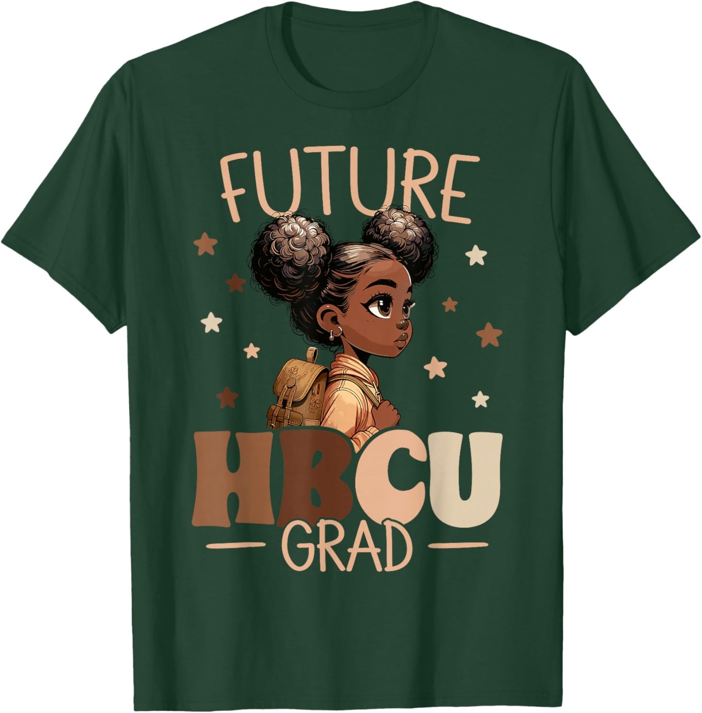 Future HBCU Grad Black Girl Graduation HBCU T-Shirt - T-Shirt | Forest