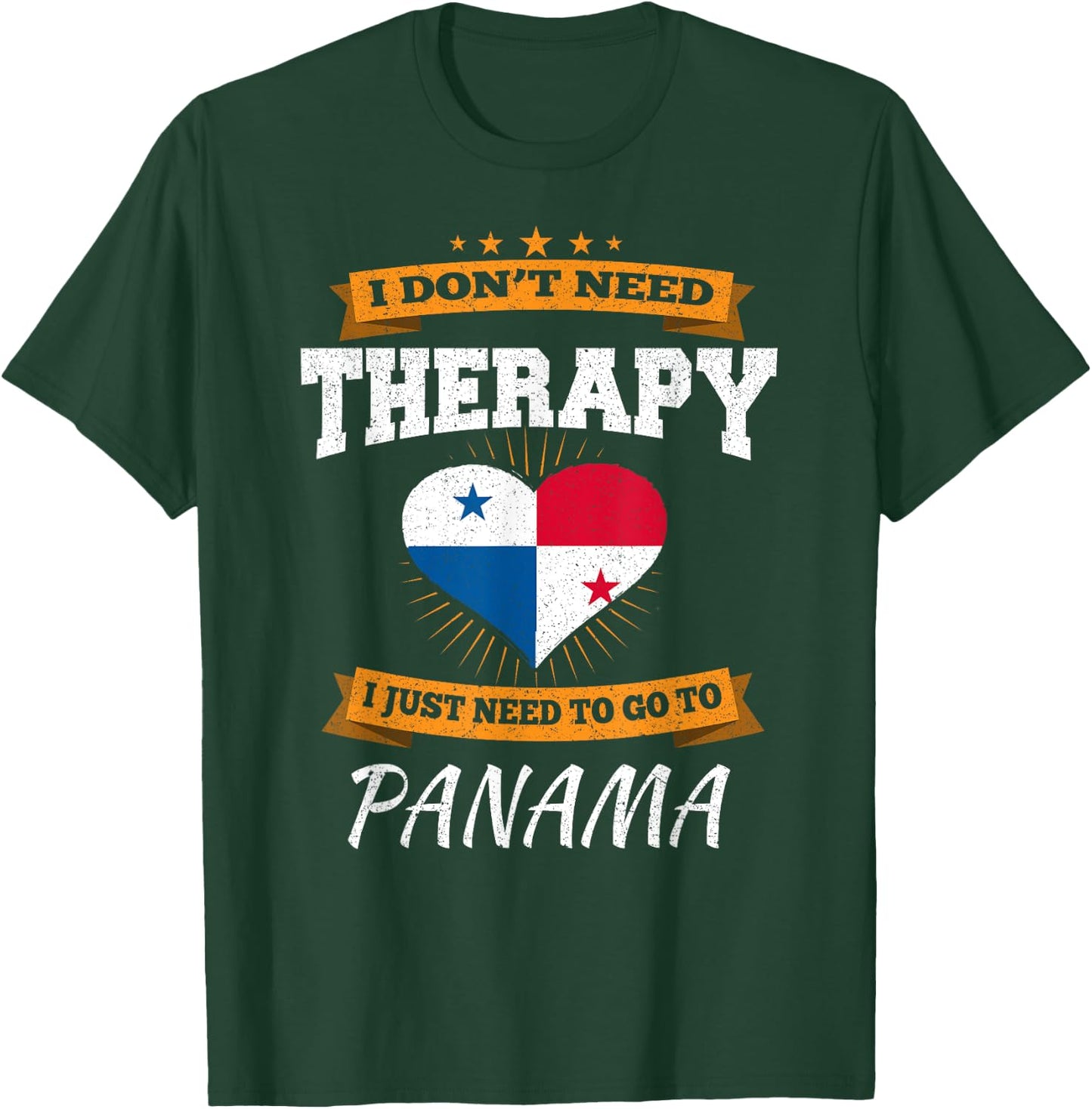 Panamanian Flag I Panama Flag I Vacation Panama T-Shirt - T-Shirt | Forest