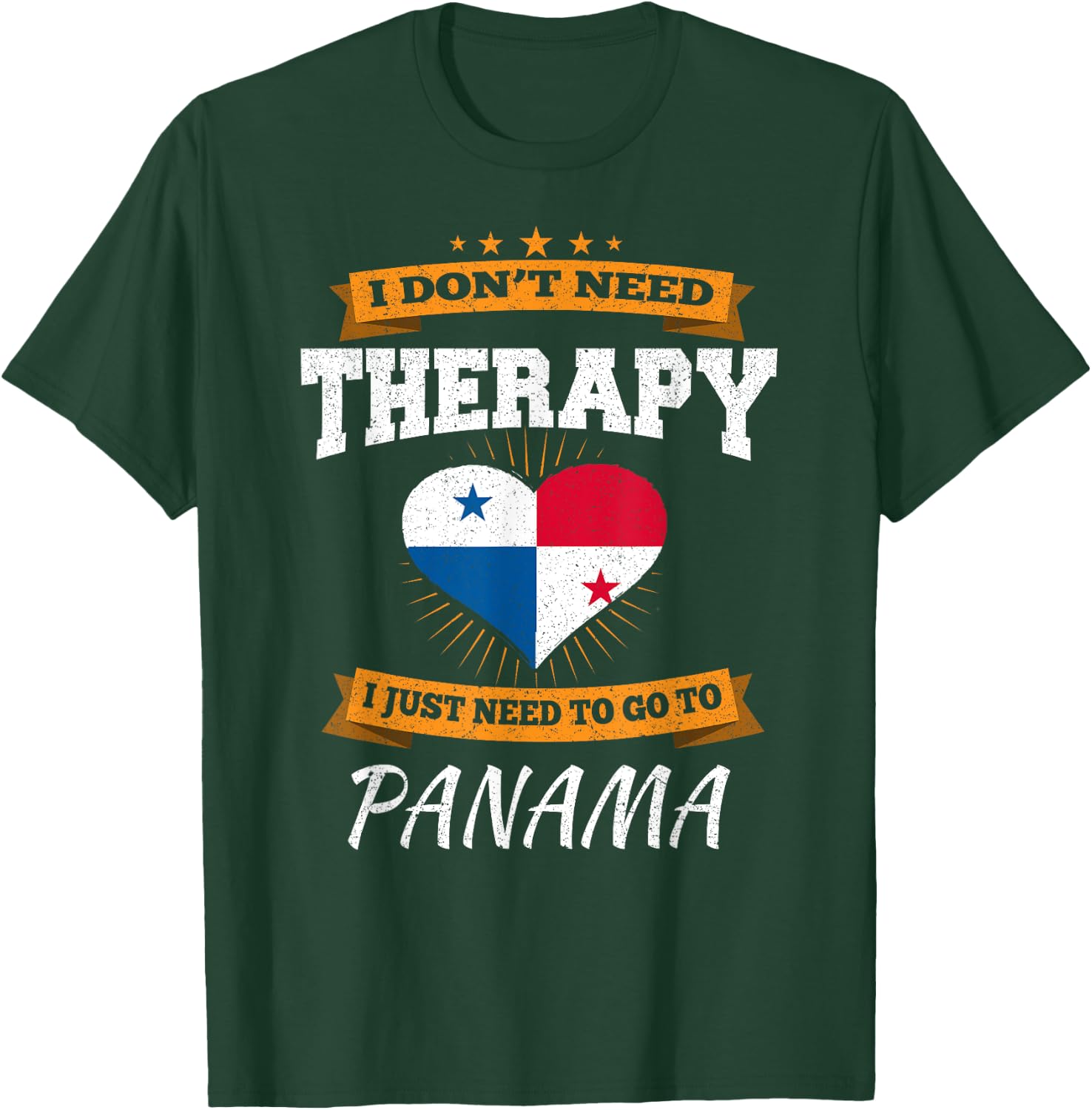 Panamanian Flag I Panama Flag I Vacation Panama T-Shirt - T-Shirt | Forest
