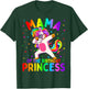 Mama of The Birthday Princess Girl Dabbing Unicorn Mom T-Shirt - T-Shirt | Forest