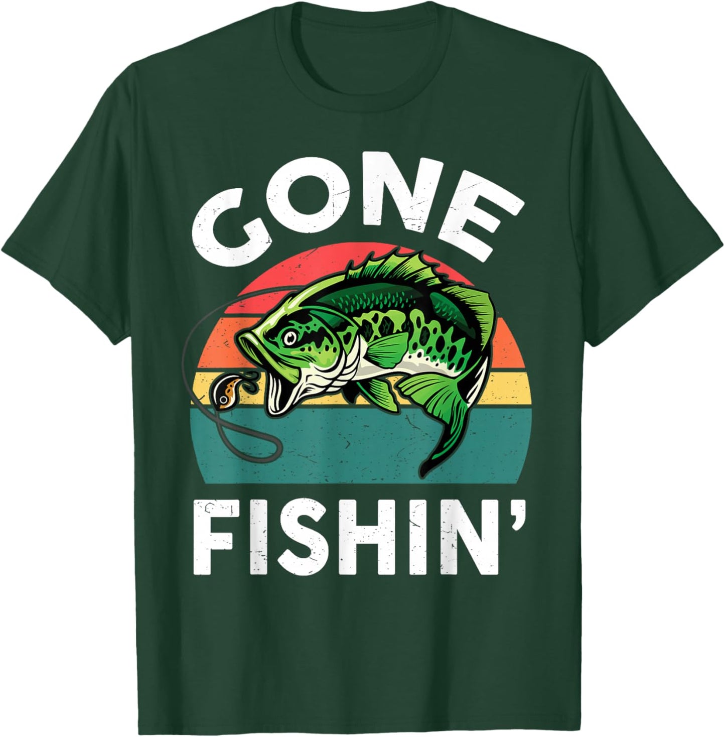 Boys Gone Fishing-Shirt Youth Men Bass Fish Funny Fisherman T-Shirt - T-Shirt | Forest
