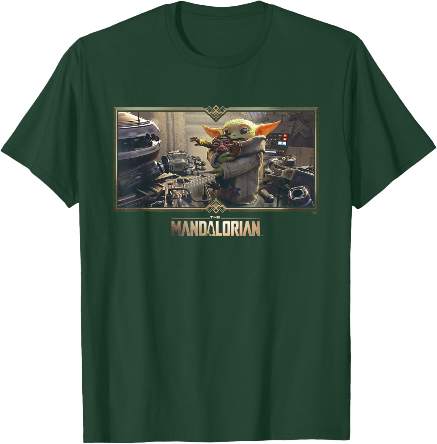 Star Wars The Mandalorian Season 3 Grogu Big Hug Concept Art T-Shirt - T-Shirt | Forest