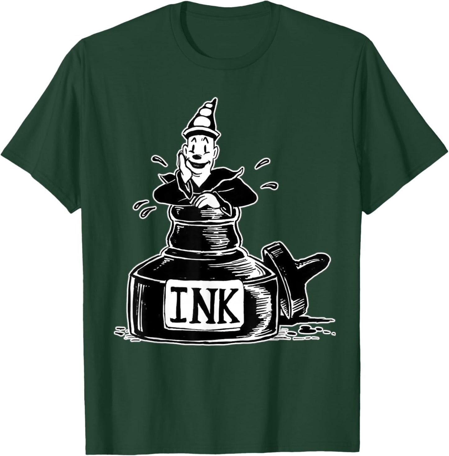 Urban Empyre Koko the Clown Inkwell T-Shirt - T-Shirt | Forest
