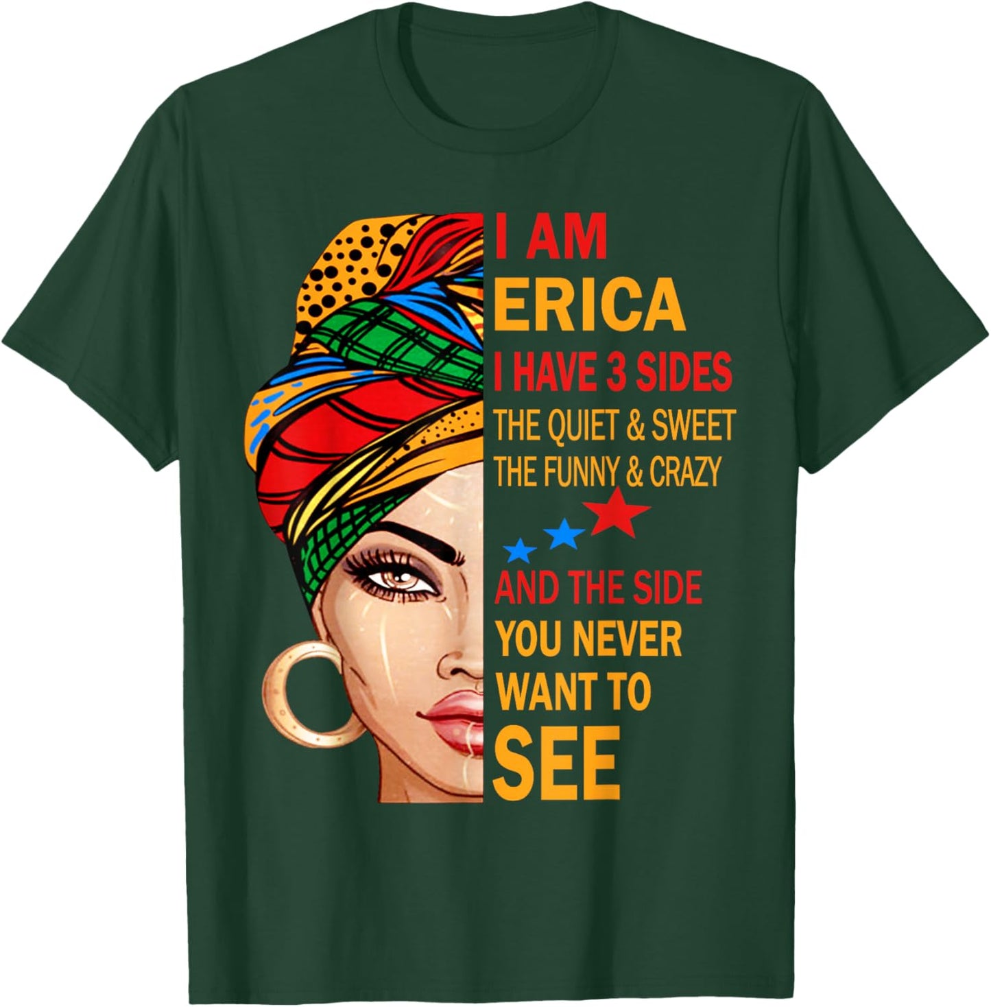 ERICA Name Surname Family Last First Name ERICA T-Shirt - T-Shirt | Forest