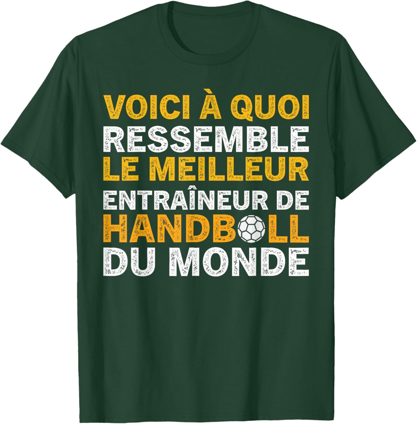 Funny Coach Best Handball Coach , Black, S T-Shirt - T-Shirt | Forest