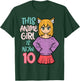 This Anime Girl is Now 10 Bday 10th Birthday Japanese Manga T-Shirt - T-Shirt | Forest