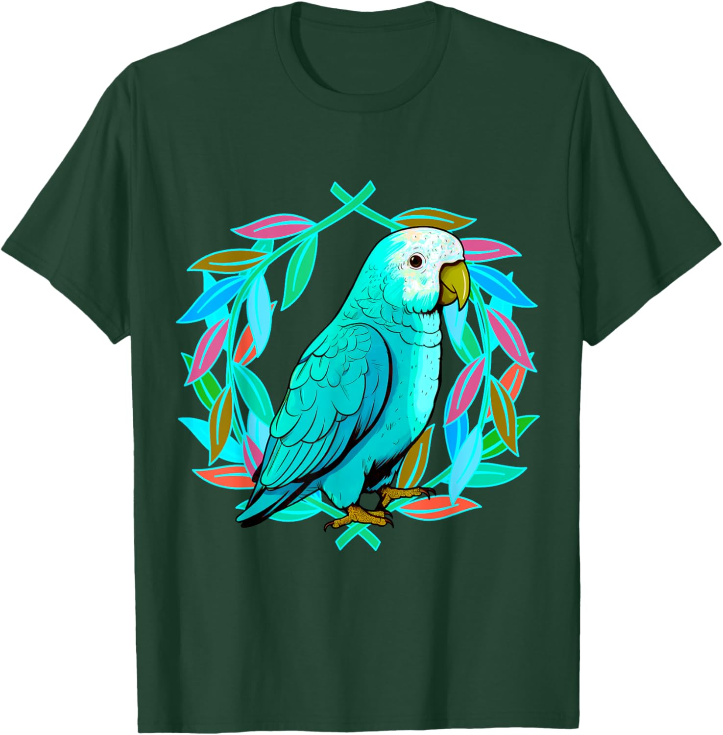 Parrot Parrot Bird Birds Child Children Birthday T-Shirt - T-Shirt | Forest
