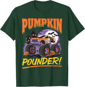 Monster Truck Halloween Pumpkin Pounder! T-Shirt - T-Shirt | Forest