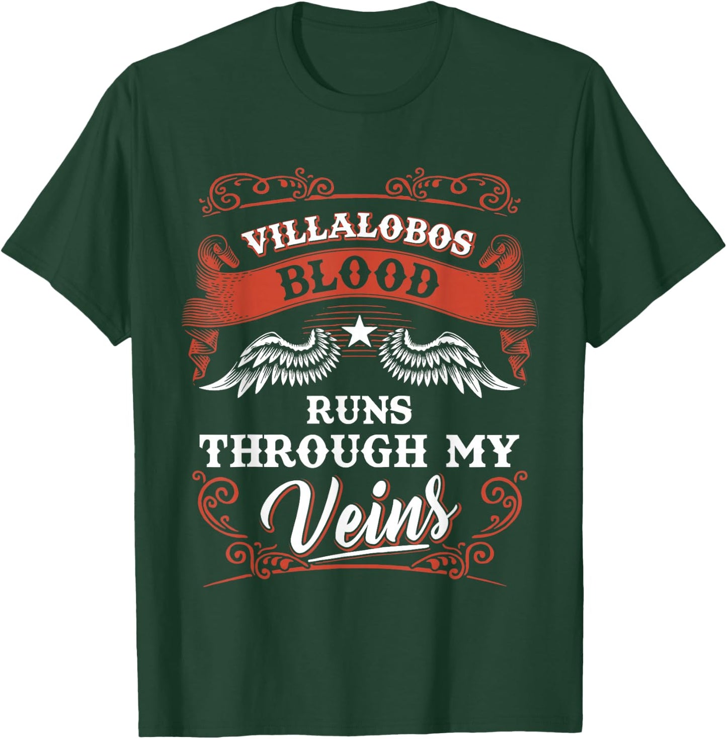 VILLALOBOS blood runs through my veins shirt youth kid 1kl2 T-Shirt - T-Shirt | Forest