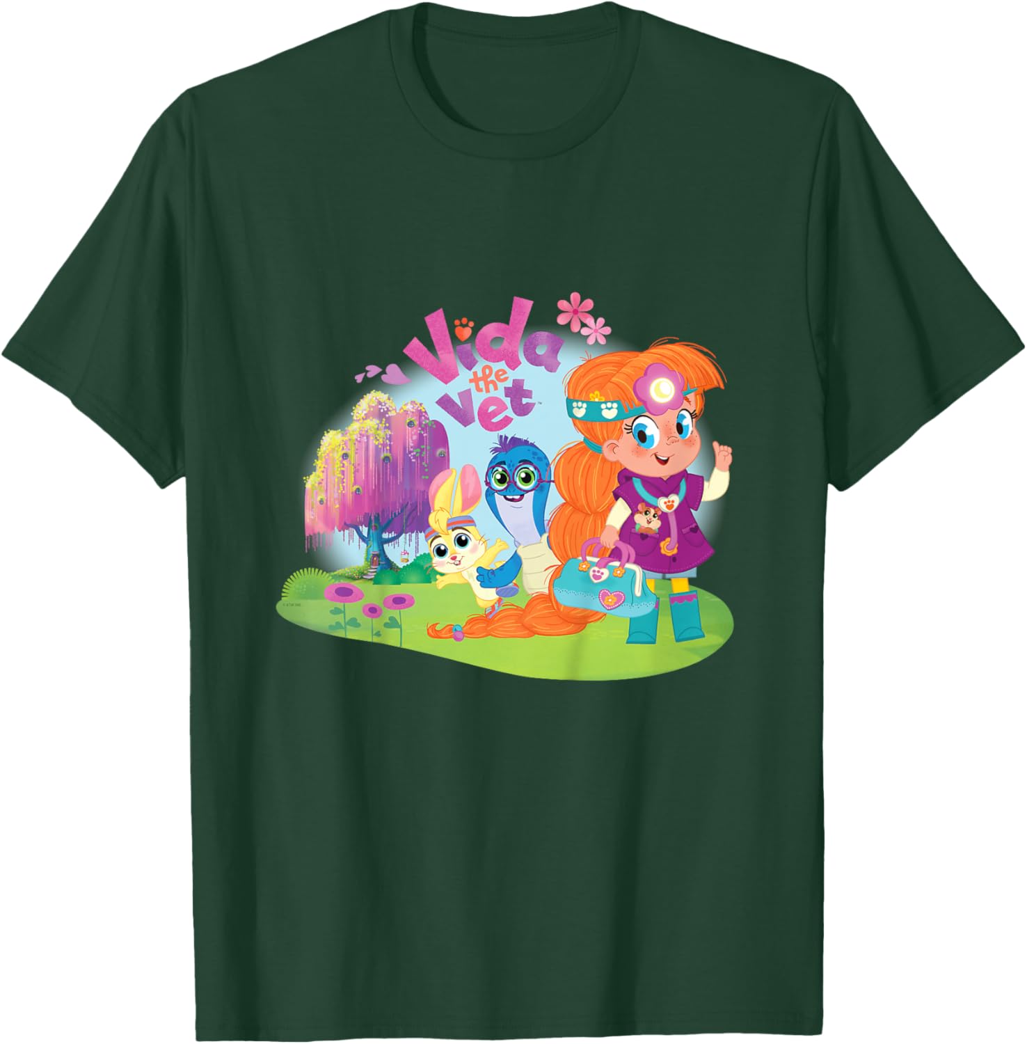 Vida The Vet, Vida and Friends, Graphic Logo T-Shirt - T-Shirt | Forest