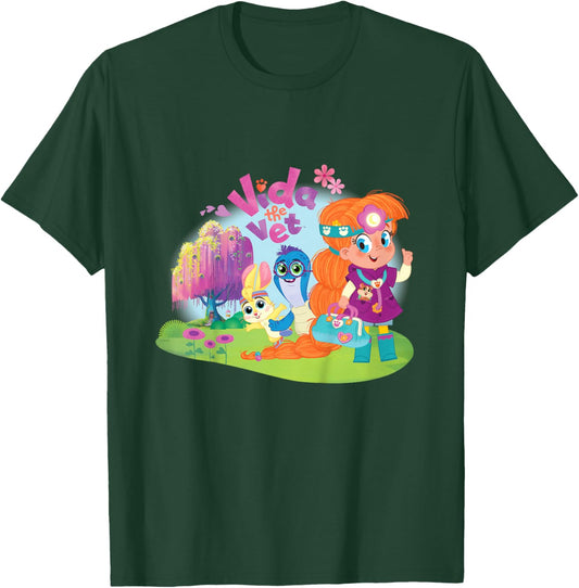 Vida The Vet, Vida and Friends, Graphic Logo T-Shirt - T-Shirt | Forest