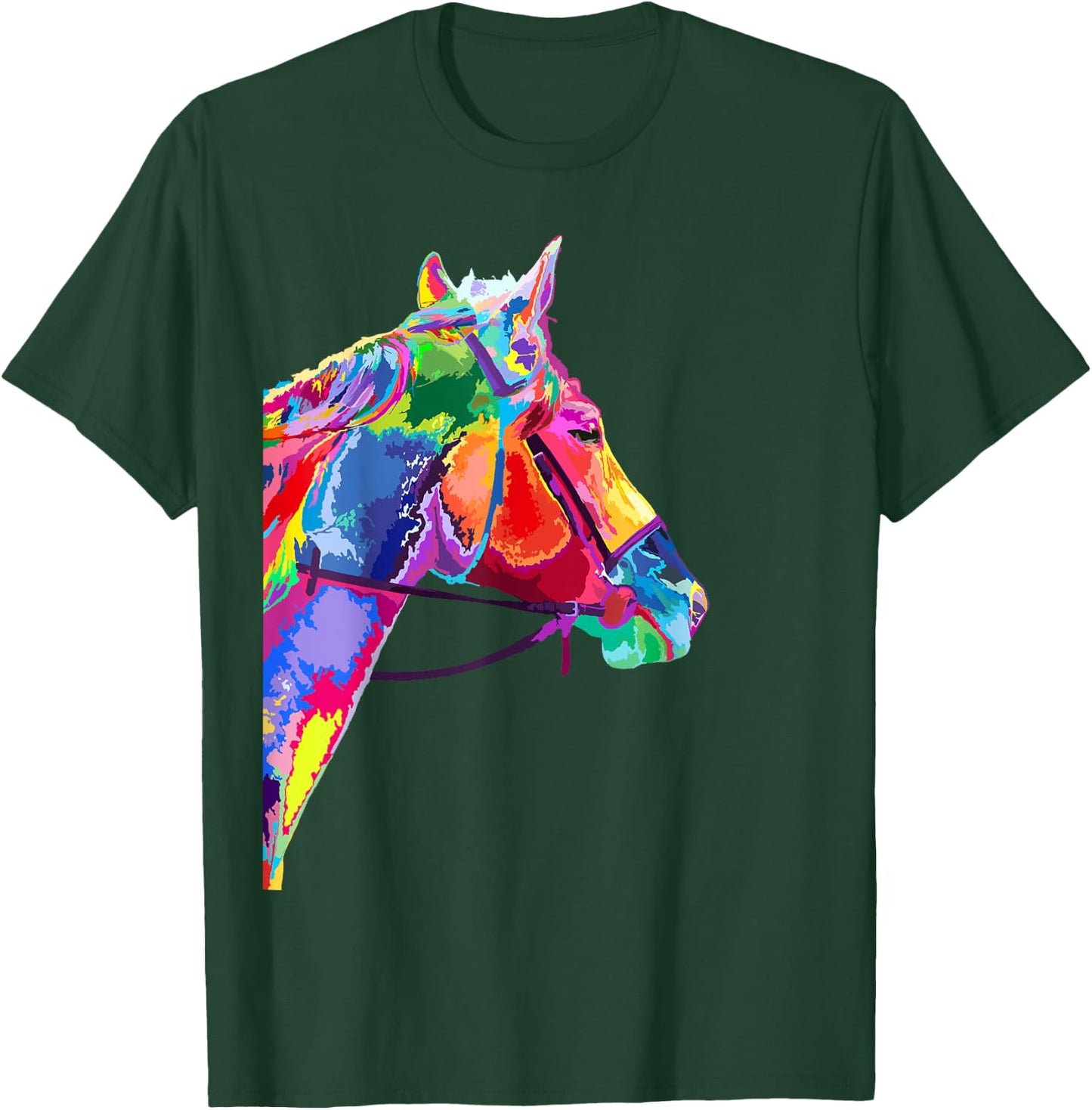 Horse Lover Gifts Equestrian Men HorseBack Riding T-Shirt - T-Shirt | Forest