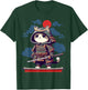 Japanese Samurai Cat Tattoo Kawaii Ninja Cat Anime Cute Kids T-Shirt - T-Shirt | Forest