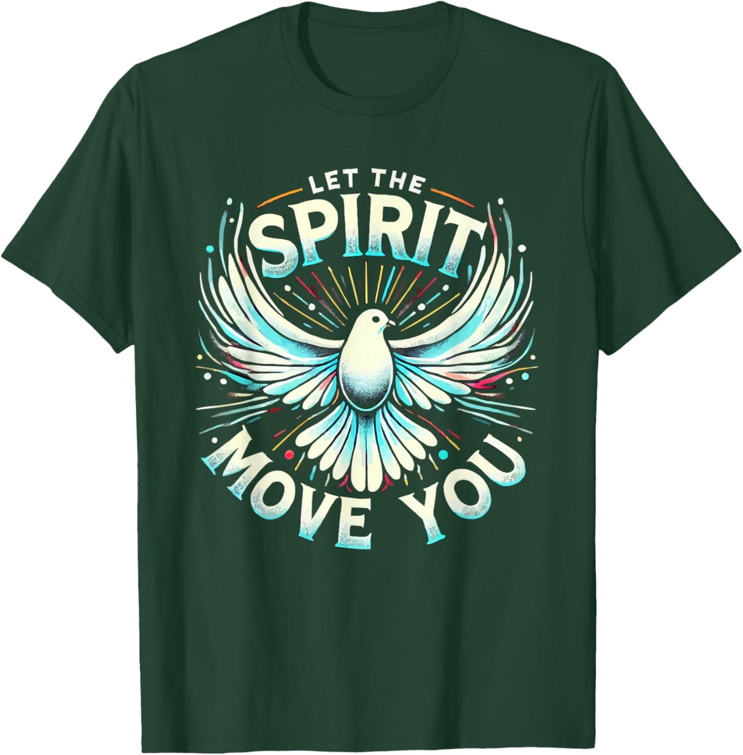 Holy Spirit I Love Jesus Christ Catholic Christian Faith T-Shirt - T-Shirt | Forest