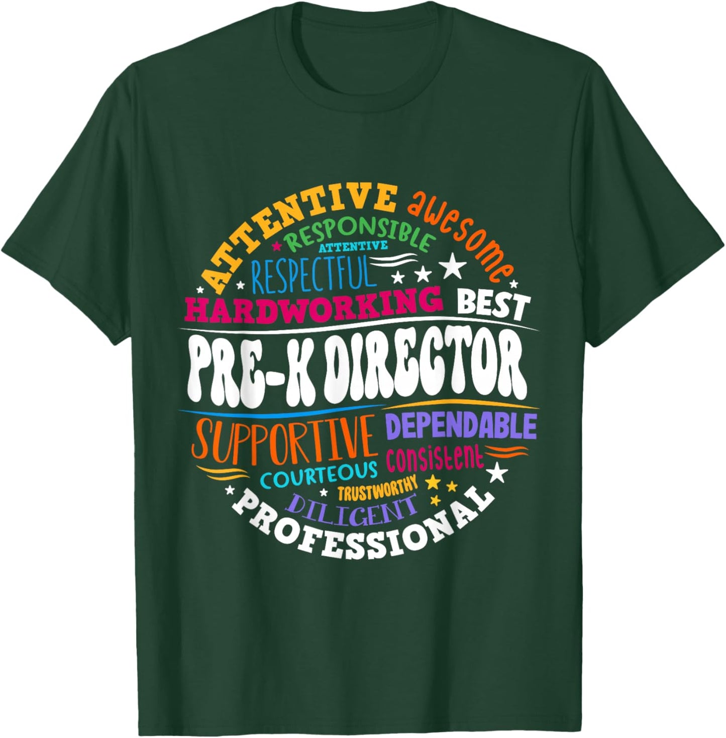 Hello Pre-k Director Teacher Kindergarten 1st Day Of School T-Shirt - T-Shirt | Forest