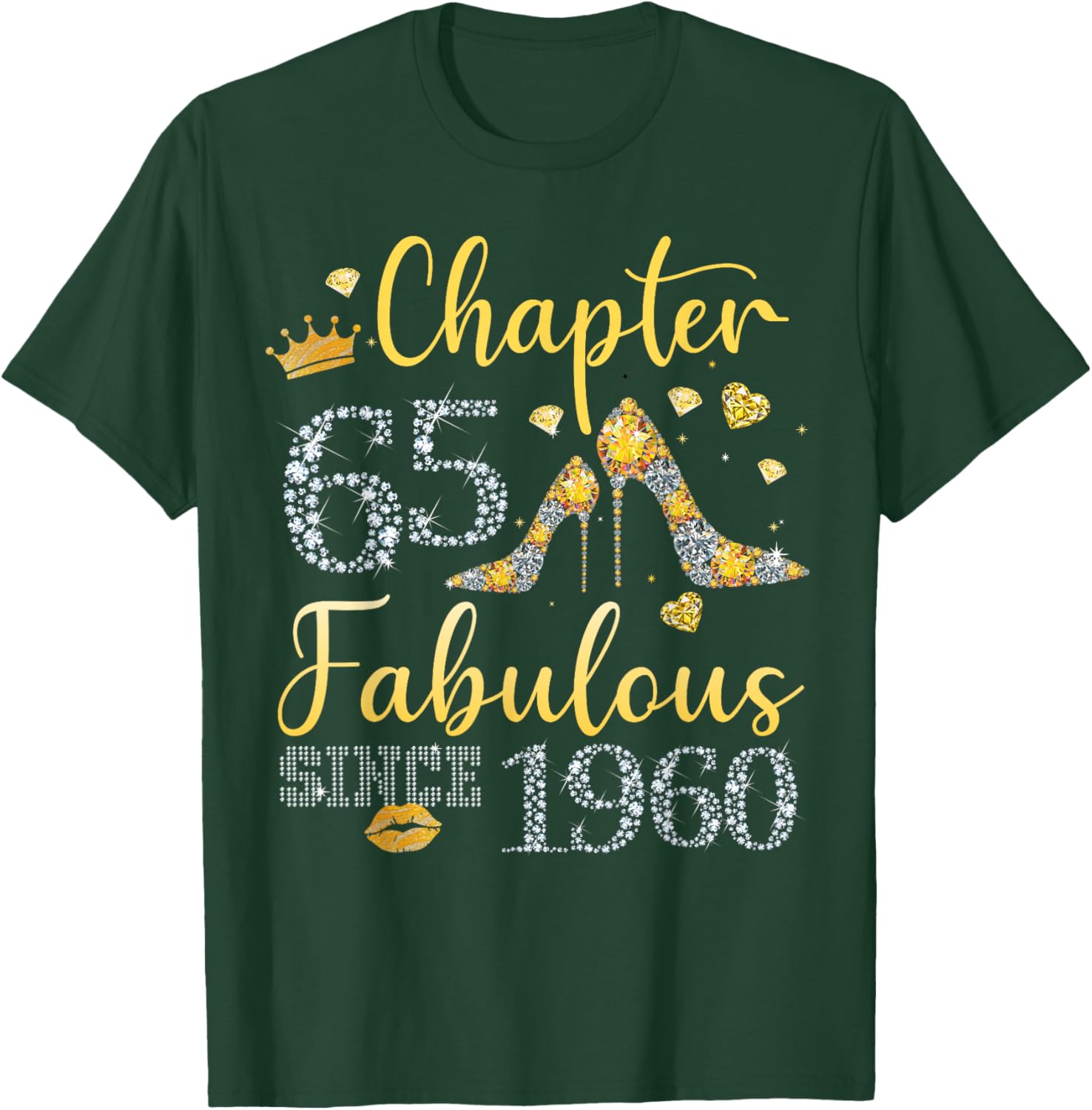 Women Chapter 65 Fabulous Since 1960 65 years old Birthday T-Shirt - T-Shirt | Forest