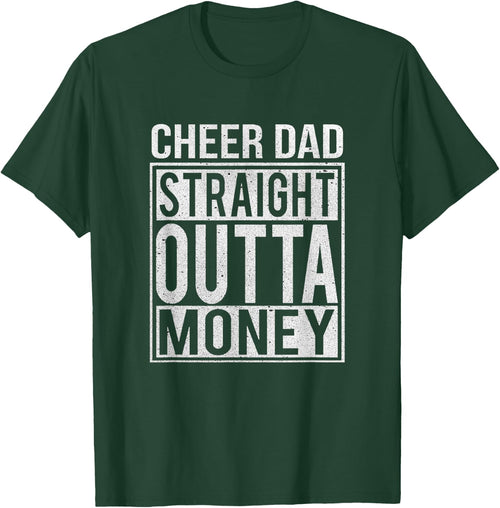 Cheer Dad Straight Outta Money I Cheer Coach Gift