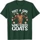 Goat Just A Girl Who Loves Goats Farmer Goat T-Shirt - T-Shirt | Forest