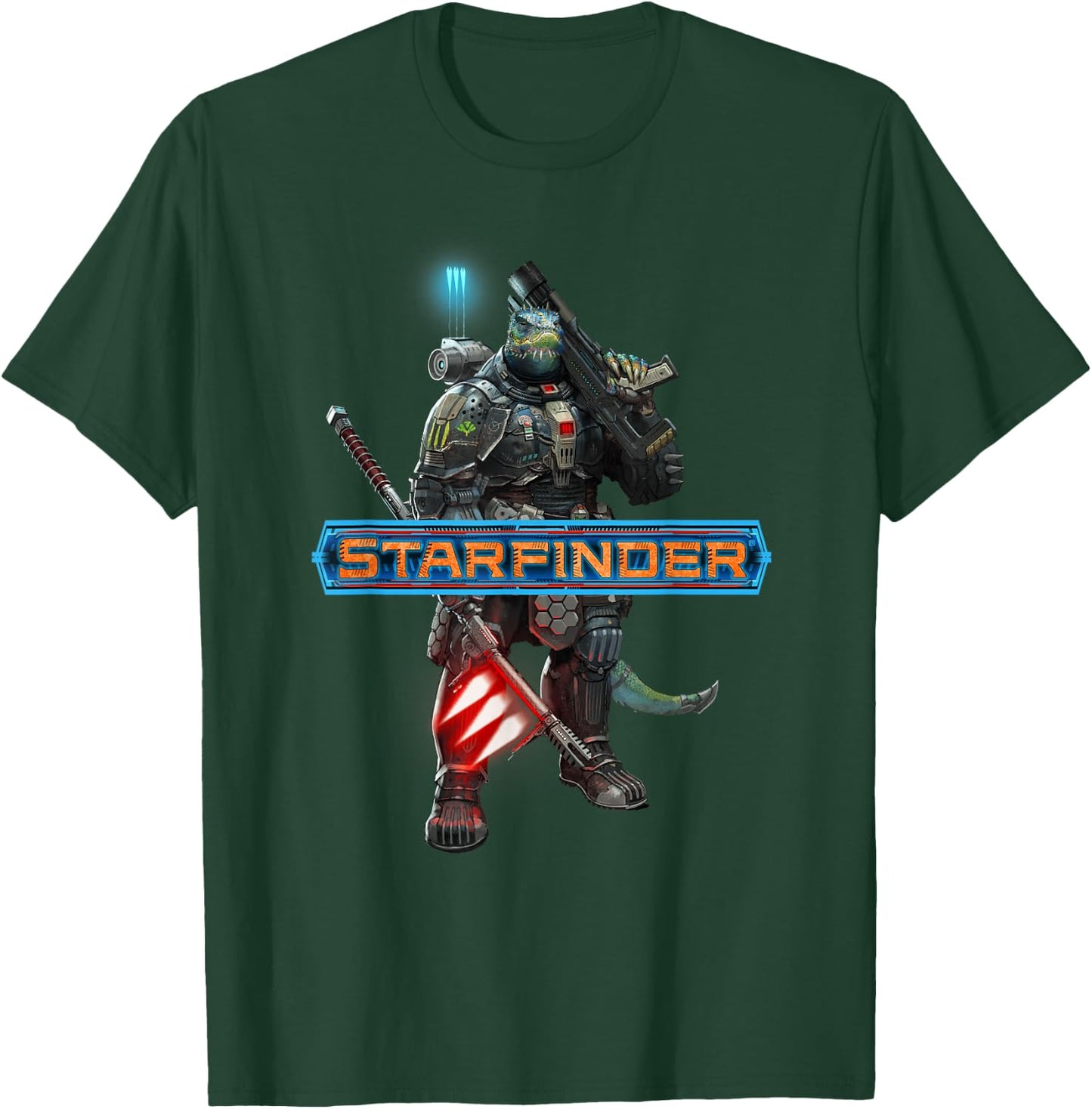 Starfinder: Obozaya the Soldier T-Shirt - T-Shirt | Forest