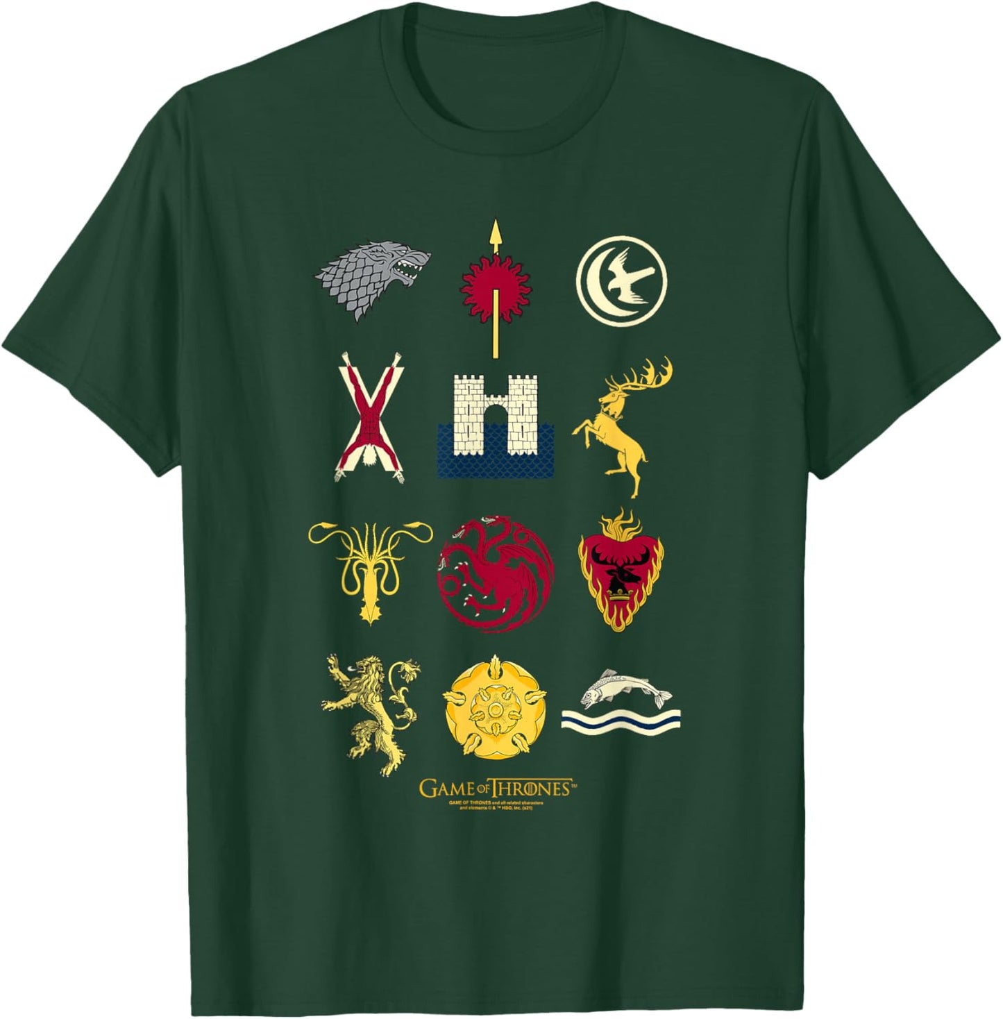 Game of Thrones House Sigils T-Shirt - T-Shirt | Forest