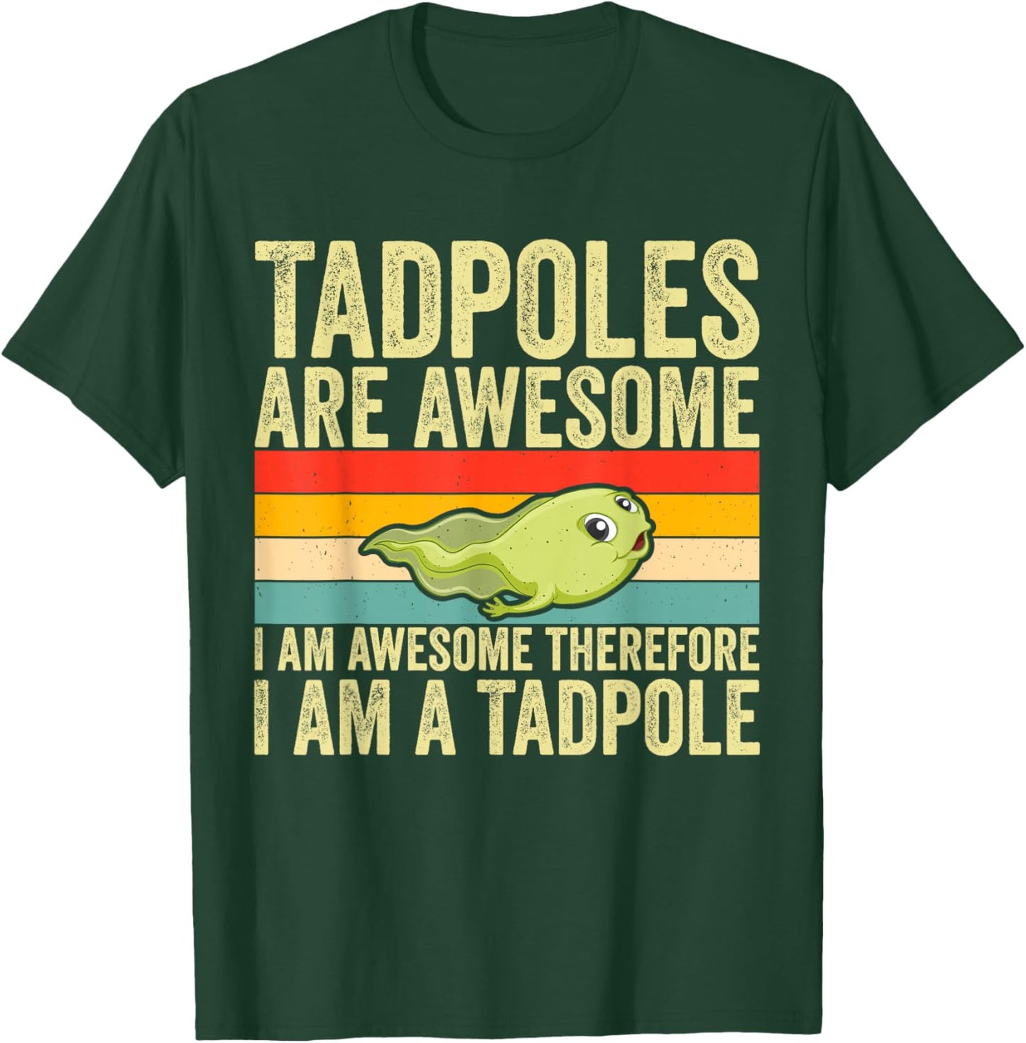 Funny Frog Tadpole Lovers Design Women Kids Tadpole T-Shirt - T-Shirt | Forest