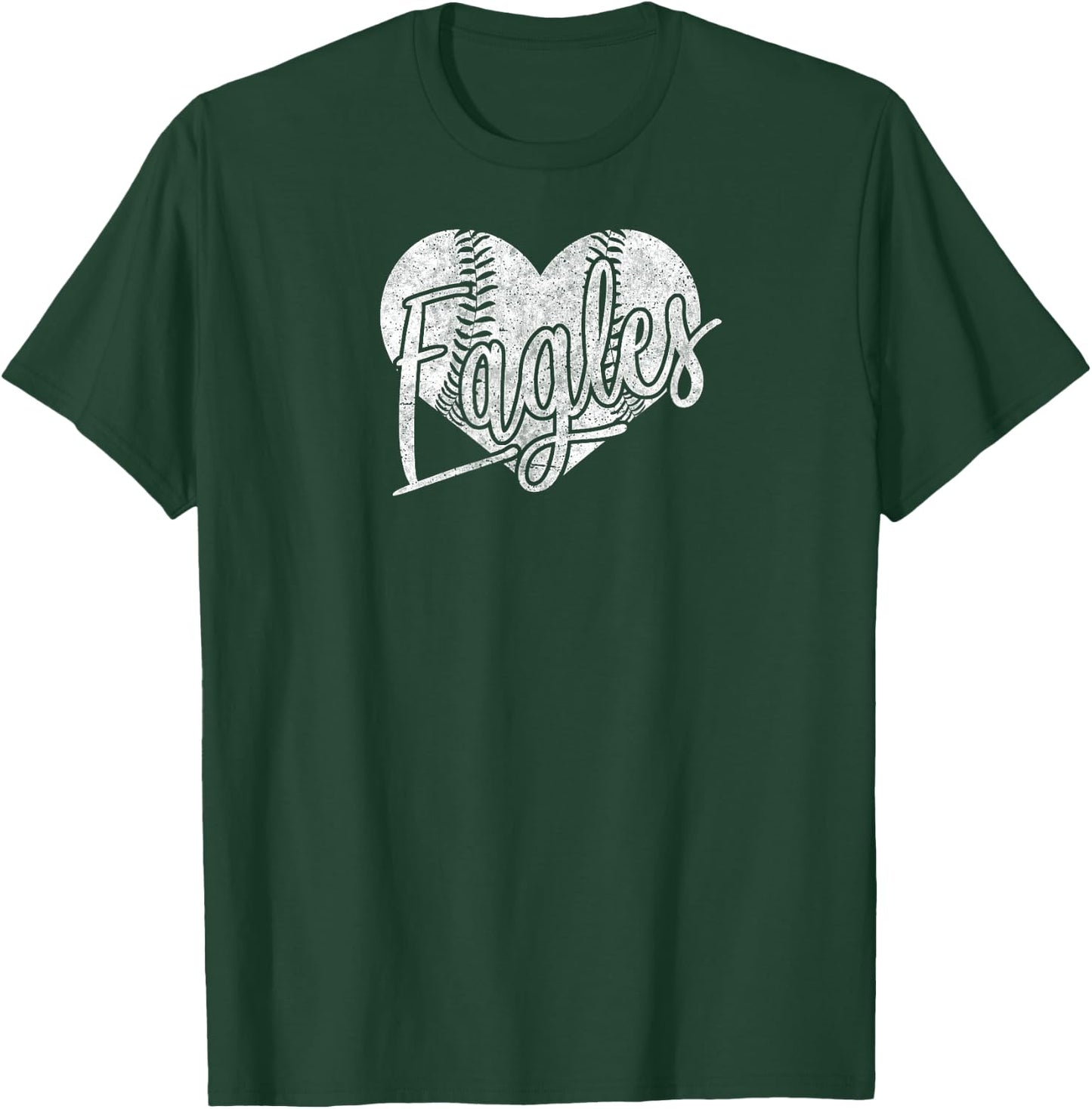Eagles Baseball Softball Shirt High School Team Mascot Mom G T-Shirt - T-Shirt | Forest
