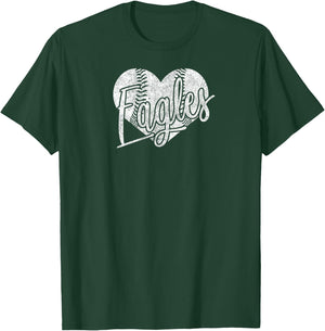 Eagles Baseball Softball Shirt High School Team Mascot Mom G T-Shirt - T-Shirt | Forest