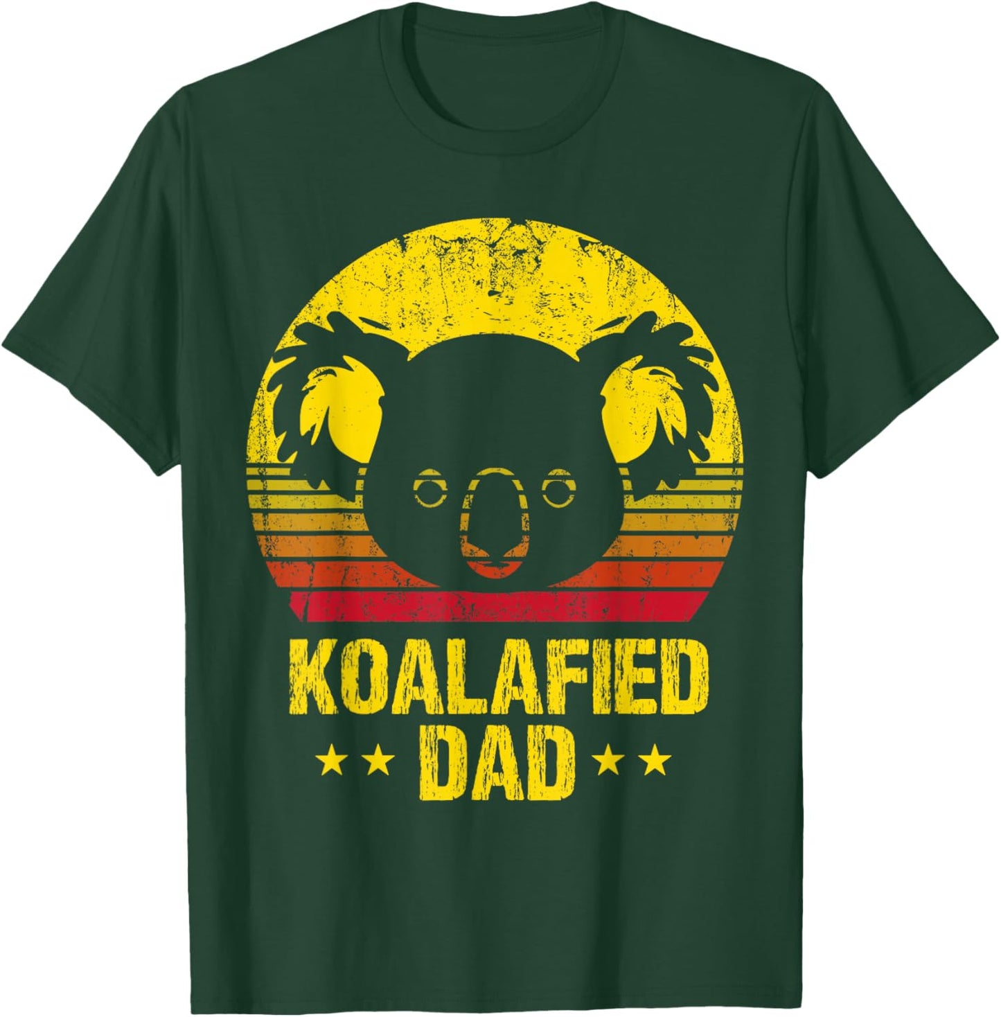 Koalafied Dad Daddy Dad Jokes Vintage Koala For Father's Day T-Shirt - T-Shirt | Forest