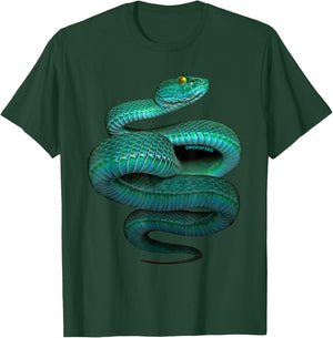 Green Pit Viper | Davidsfeed | Snake, reptile, animal, pet T-Shirt - T-Shirt | Forest