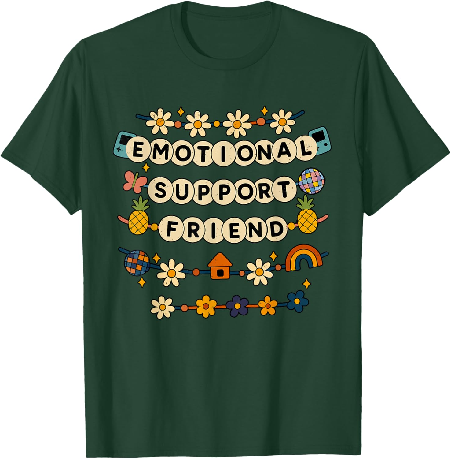 Emotional Support Friend Friendship Day BestFriend BFF T-Shirt - T-Shirt | Forest