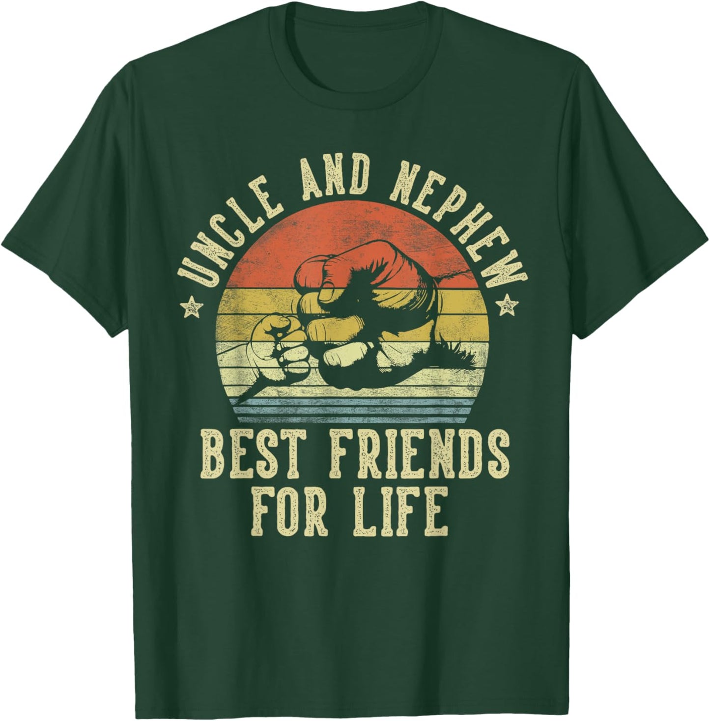 Uncle and Nephew Best Friends for Life Funny Uncle T-Shirt - T-Shirt | Forest