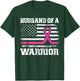 Husband Of A Warrior Breast Cancer Awareness Support T-Shirt - T-Shirt | Forest