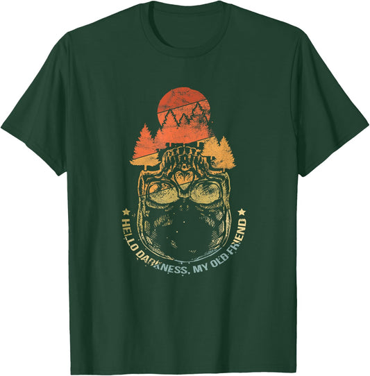 Hello Darkness My Old Friend Vintage Hello Darkness T-Shirt - T-Shirt | Forest