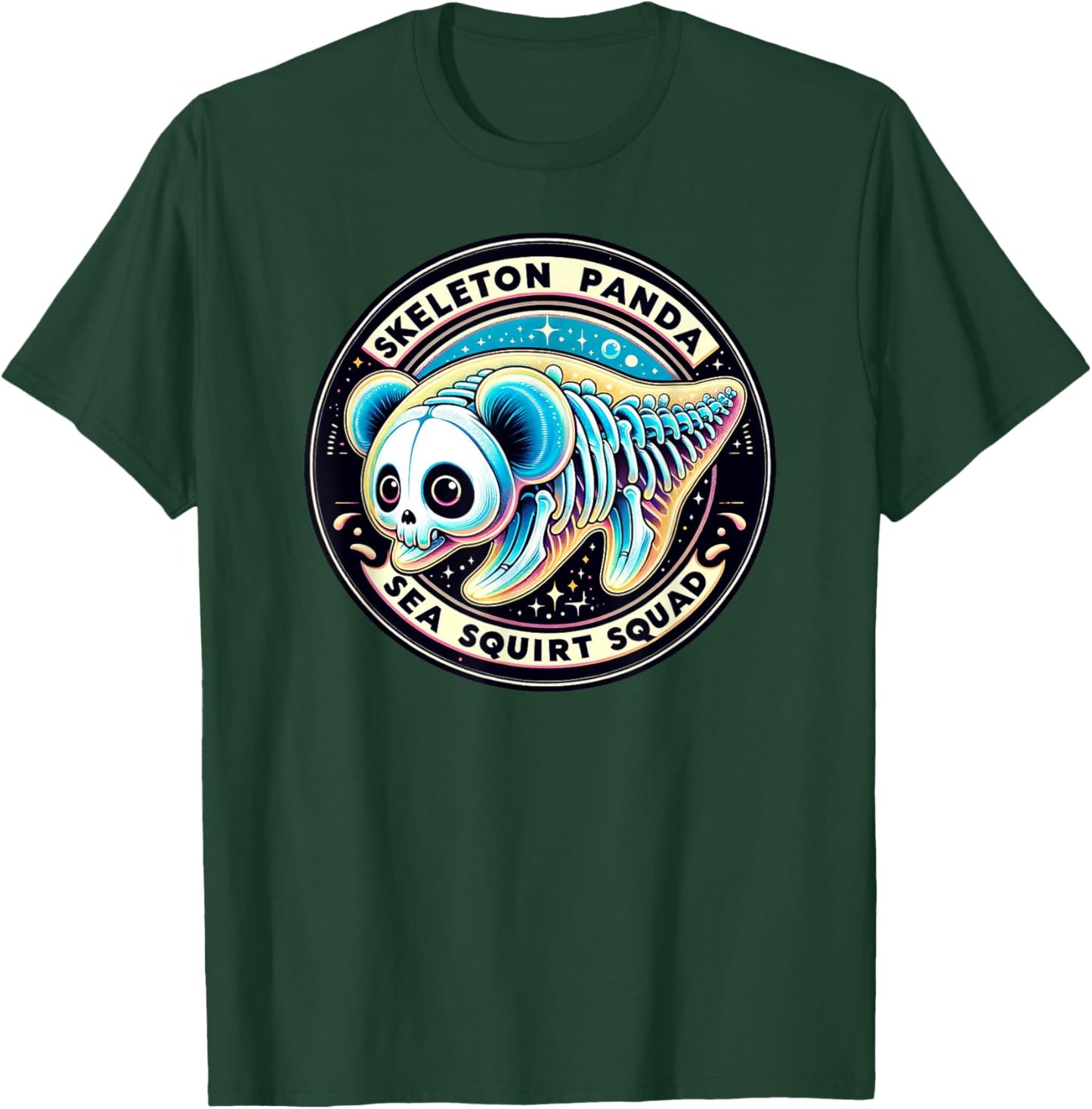 Skeleton Panda Sea Squirt Squad T-Shirt - T-Shirt | Forest