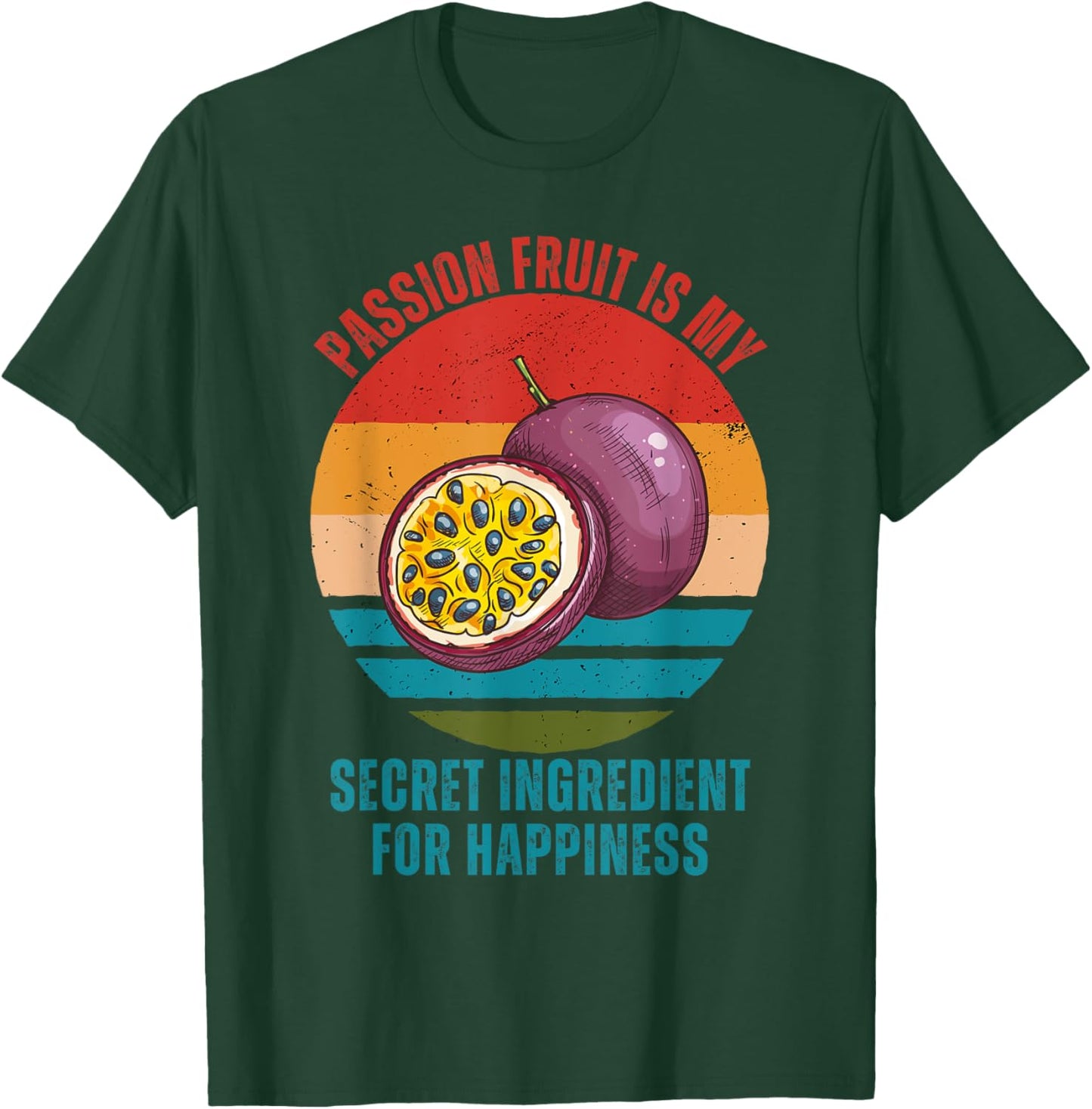 Vintage Passion Fruit Is My Secret Ingredient For Happiness T-Shirt - T-Shirt | Forest